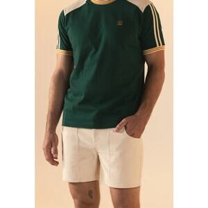 Dandy Del Mar The Nassau Tee Albero Embroidered Shirt Small EUC Green Men